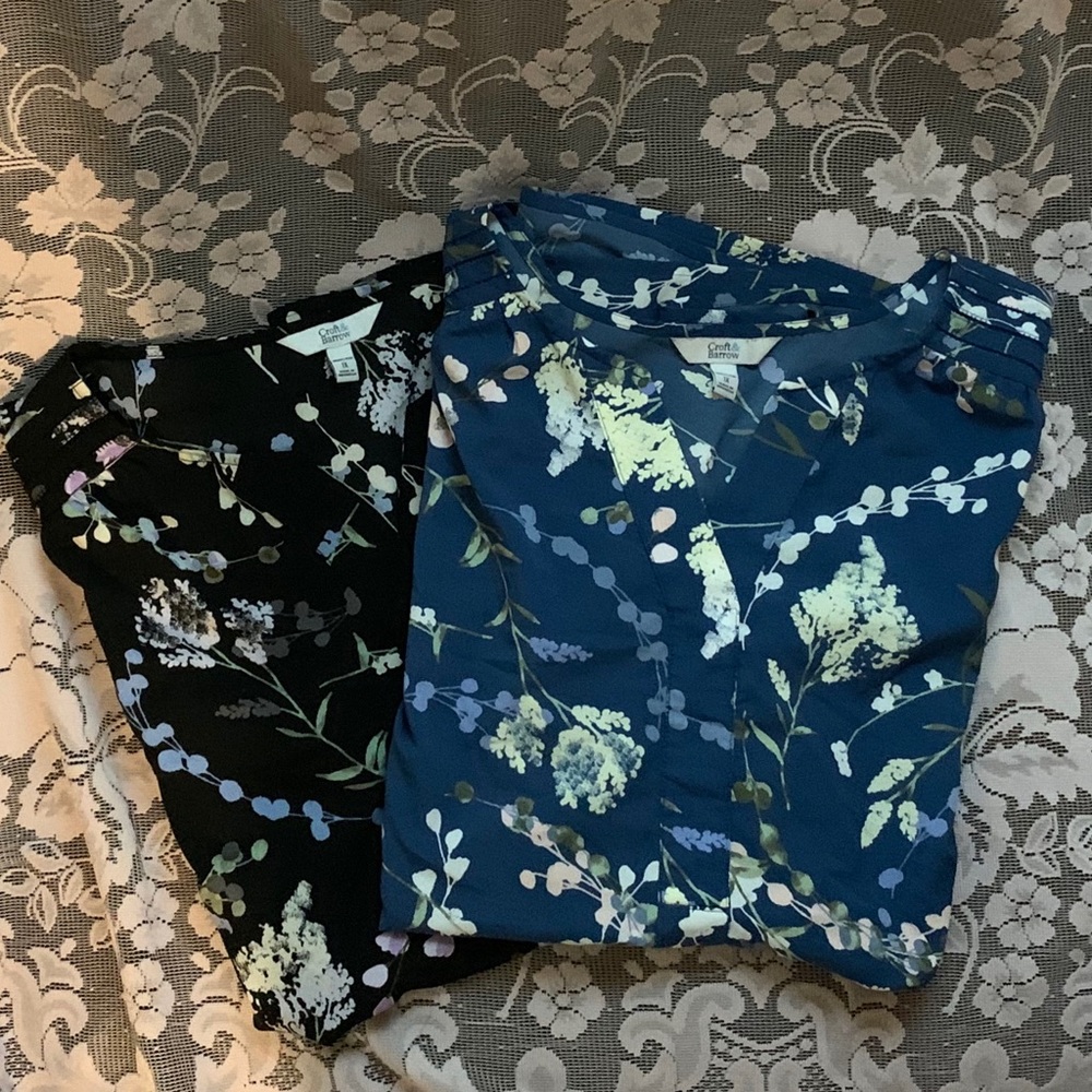 Croft & Barrow floral top size 1x